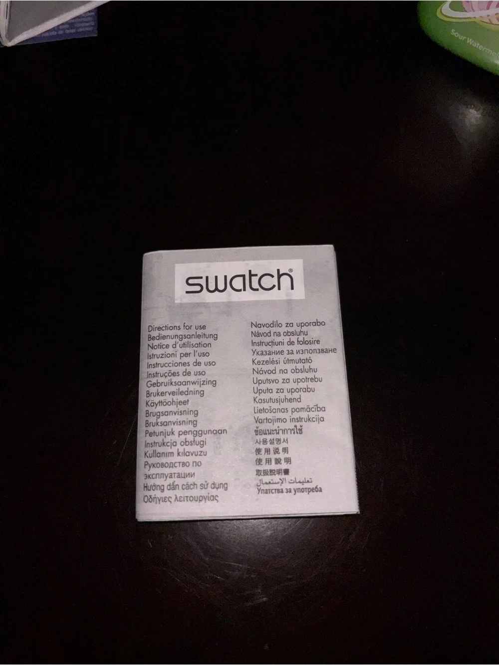 Swatch Silver Stainless Steel Chronograph Watch with Blue Accents